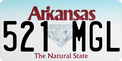 AR license plate 521MGL