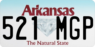AR license plate 521MGP