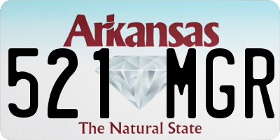 AR license plate 521MGR