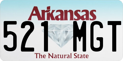 AR license plate 521MGT