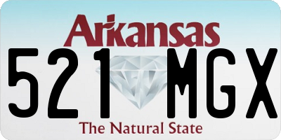 AR license plate 521MGX