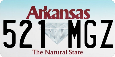 AR license plate 521MGZ
