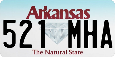 AR license plate 521MHA