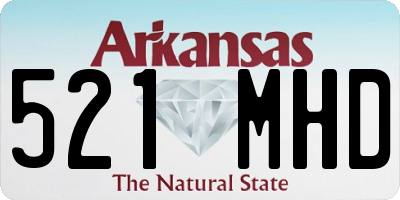 AR license plate 521MHD