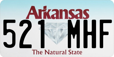 AR license plate 521MHF