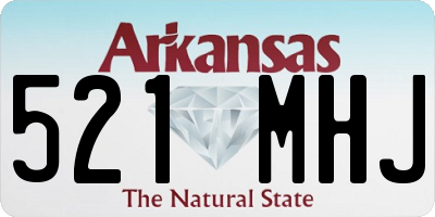 AR license plate 521MHJ