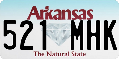 AR license plate 521MHK