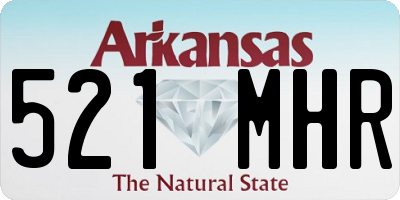 AR license plate 521MHR