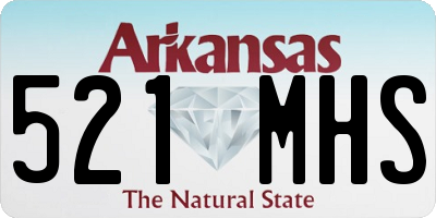 AR license plate 521MHS