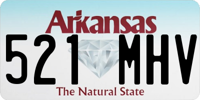 AR license plate 521MHV