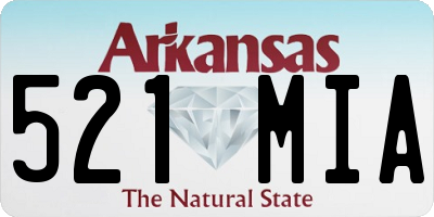 AR license plate 521MIA