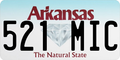 AR license plate 521MIC