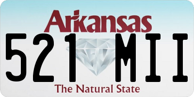 AR license plate 521MII