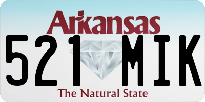 AR license plate 521MIK