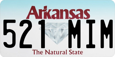 AR license plate 521MIM