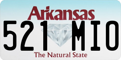 AR license plate 521MIO