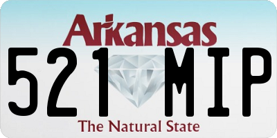 AR license plate 521MIP