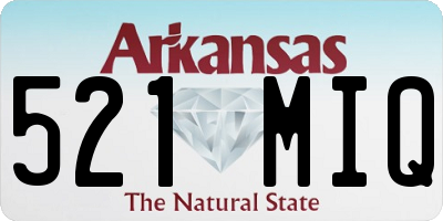 AR license plate 521MIQ