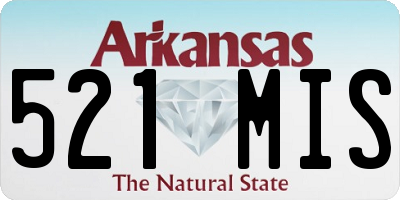 AR license plate 521MIS