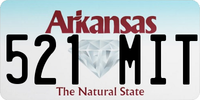 AR license plate 521MIT