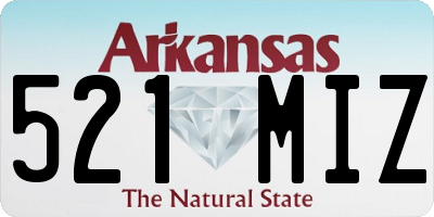 AR license plate 521MIZ