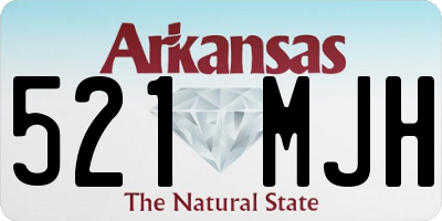 AR license plate 521MJH