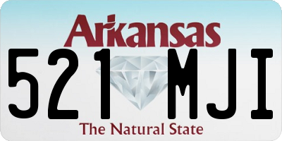 AR license plate 521MJI