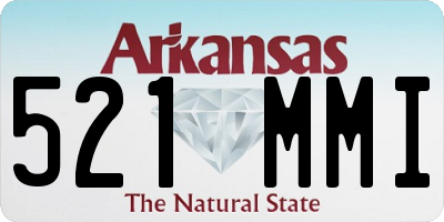 AR license plate 521MMI