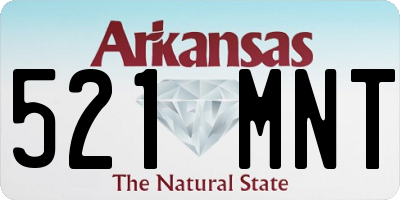 AR license plate 521MNT