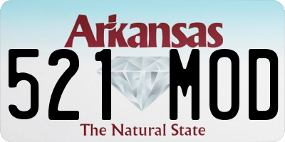 AR license plate 521MOD