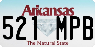 AR license plate 521MPB