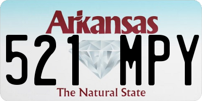 AR license plate 521MPY