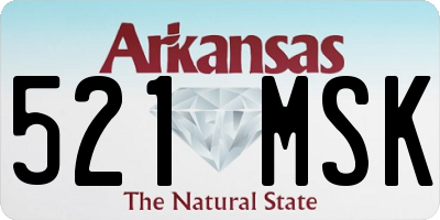 AR license plate 521MSK