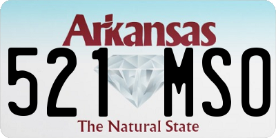 AR license plate 521MSO