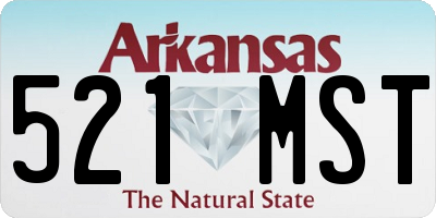 AR license plate 521MST
