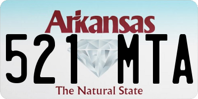 AR license plate 521MTA