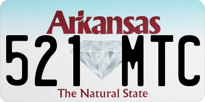 AR license plate 521MTC