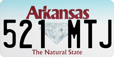 AR license plate 521MTJ
