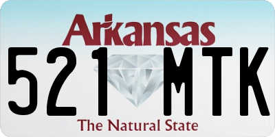 AR license plate 521MTK
