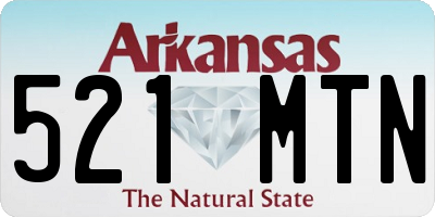 AR license plate 521MTN