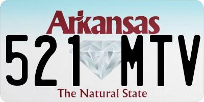 AR license plate 521MTV
