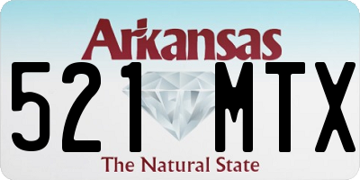 AR license plate 521MTX