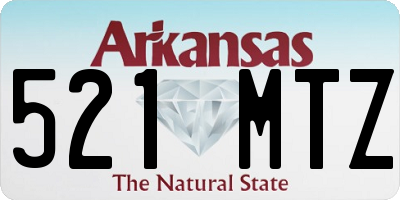 AR license plate 521MTZ