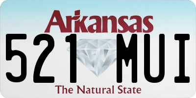 AR license plate 521MUI