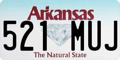 AR license plate 521MUJ
