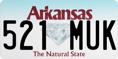 AR license plate 521MUK