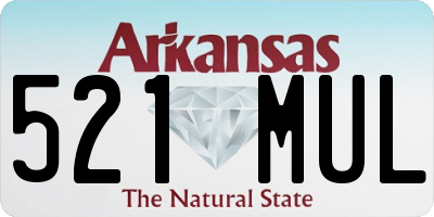 AR license plate 521MUL