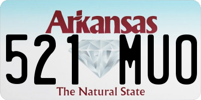 AR license plate 521MUO