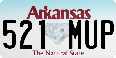 AR license plate 521MUP