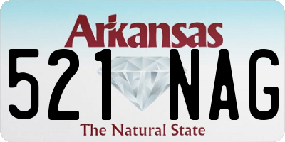 AR license plate 521NAG